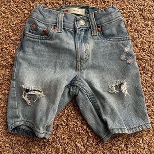 Levi’s 511 Slim distressed jeans shorts  size 4 regular boys